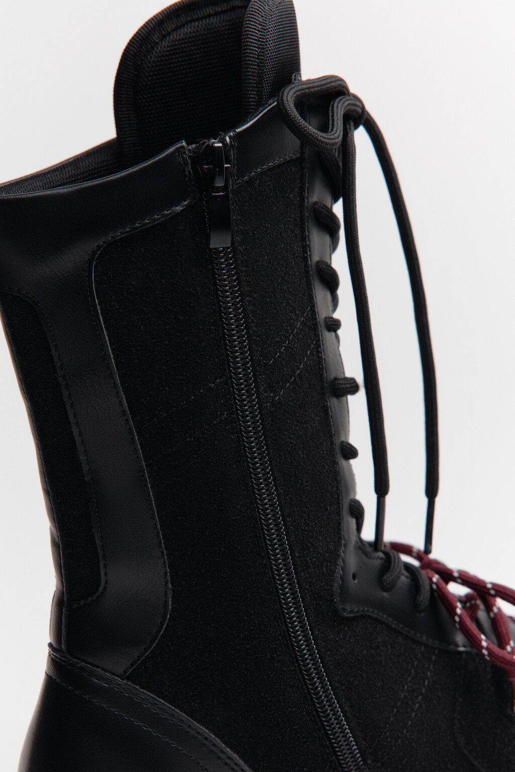 Кроссовки высокие с двойной шнуровкой - цвет черный - 11