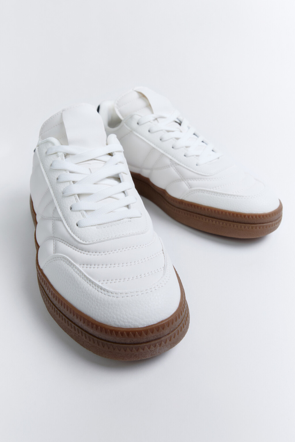 Кеды на плоской подошве - цвет белый - 5