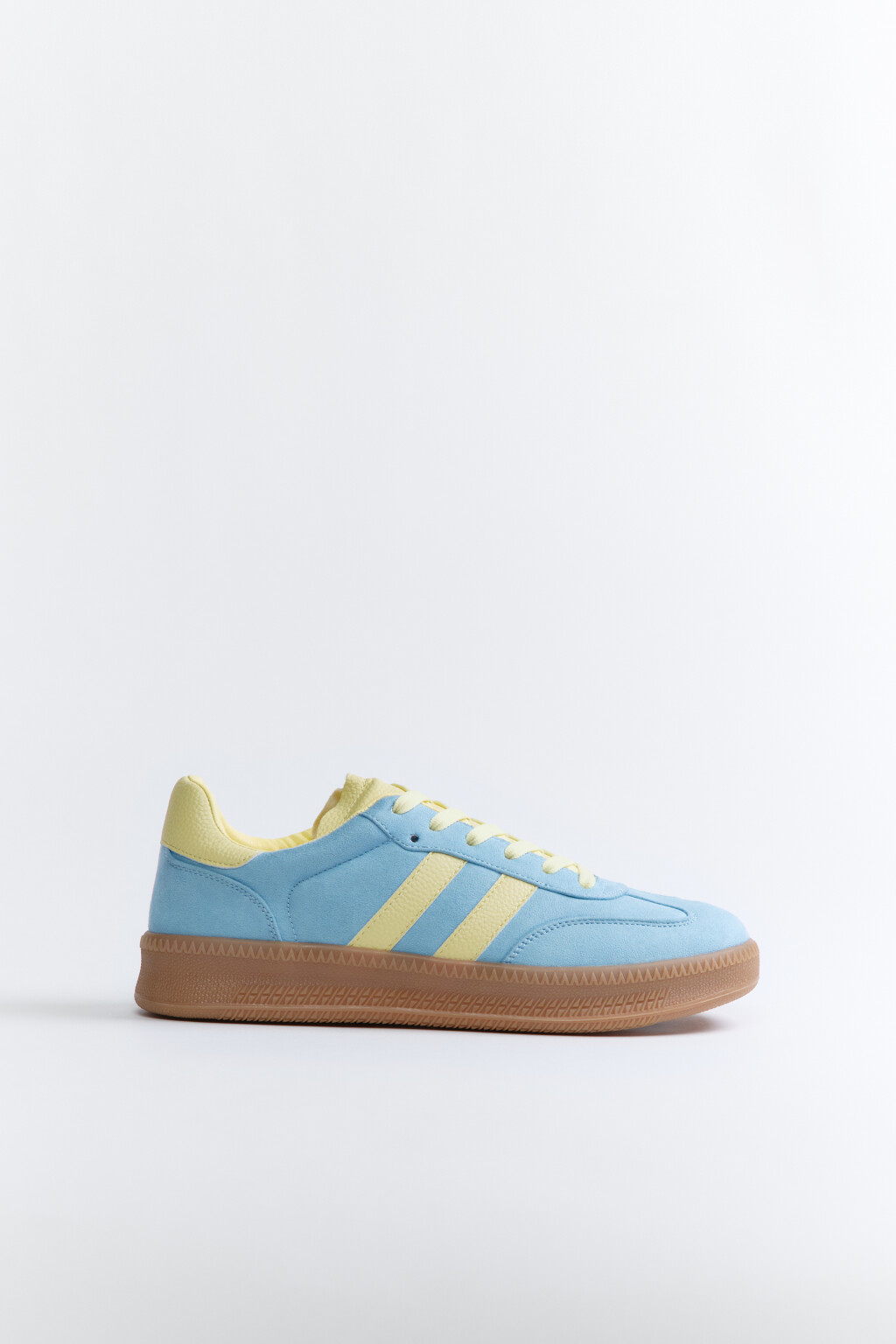 Кеды на платформе с полосками - цвет голубой - 5