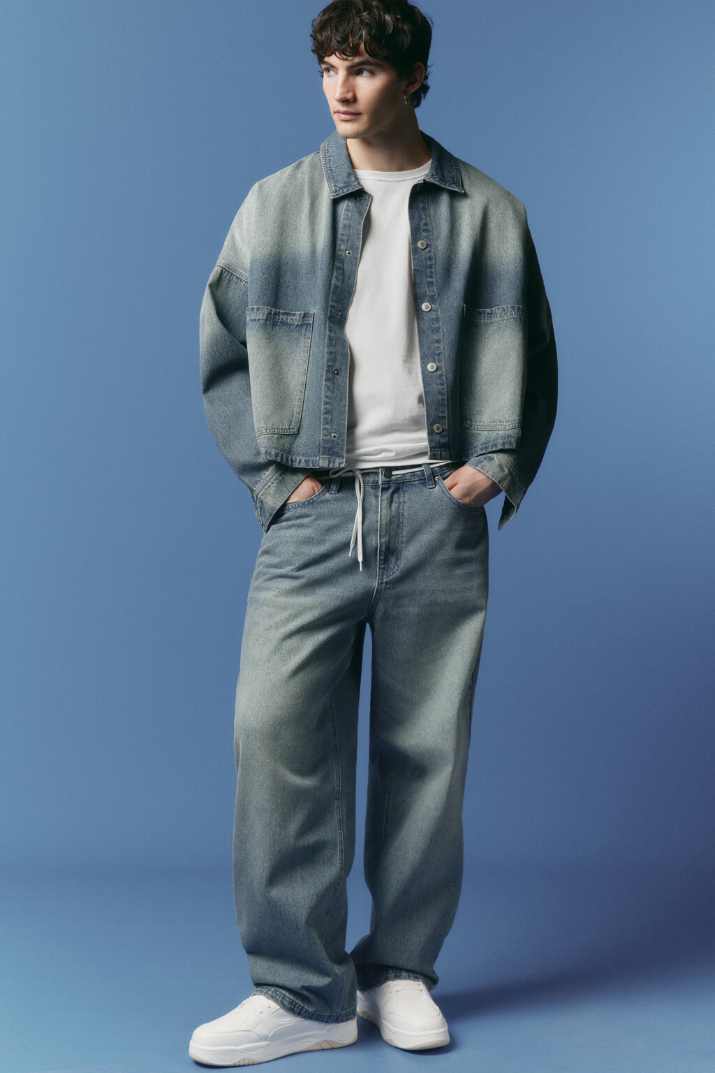 Кеды на высокой подошве - цвет белый - 3