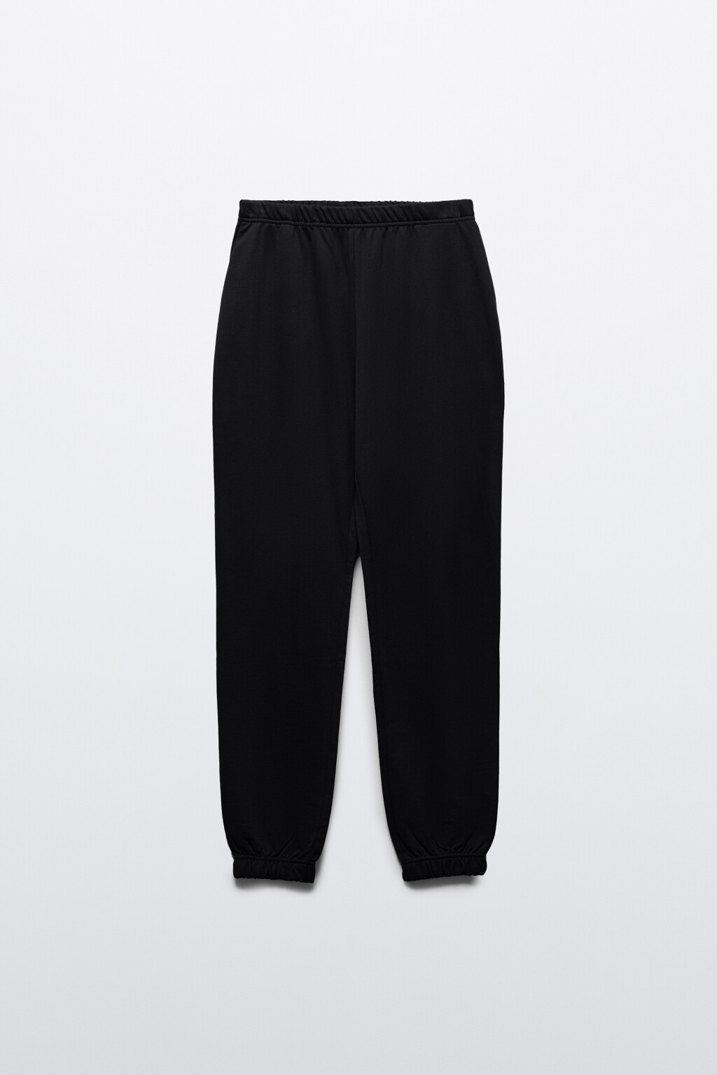Брюки-джоггеры из футера - цвет черный - 7