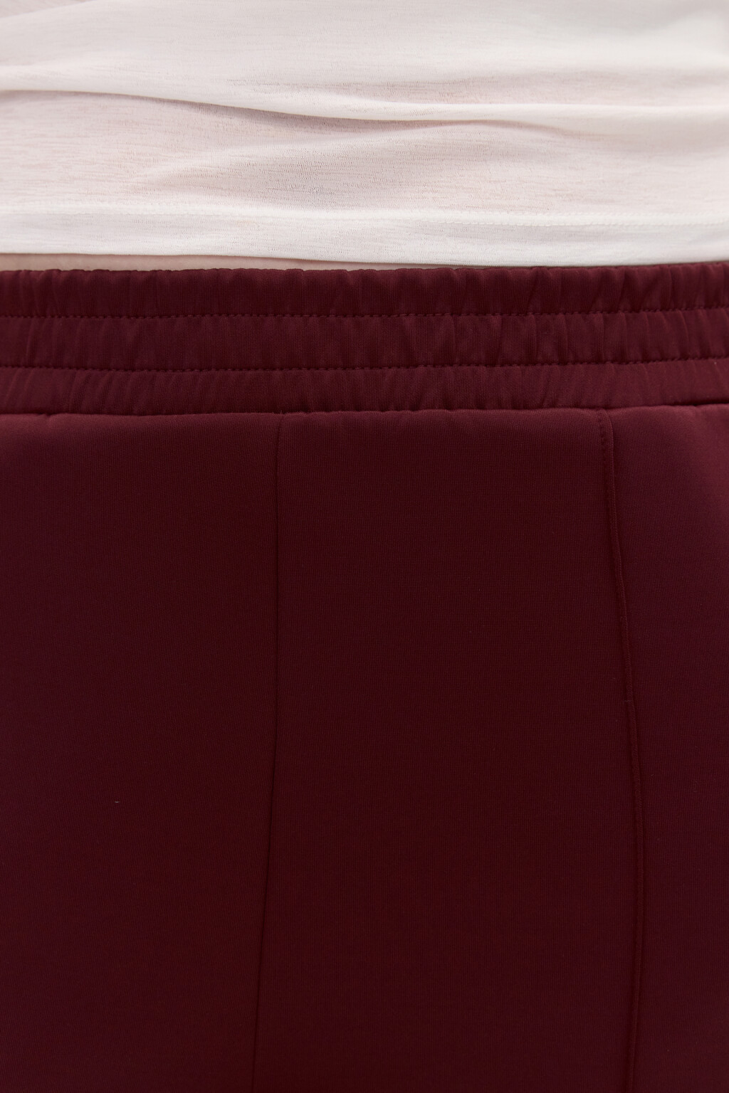 Брюки широкие с лампасами - цвет бордовый - 7