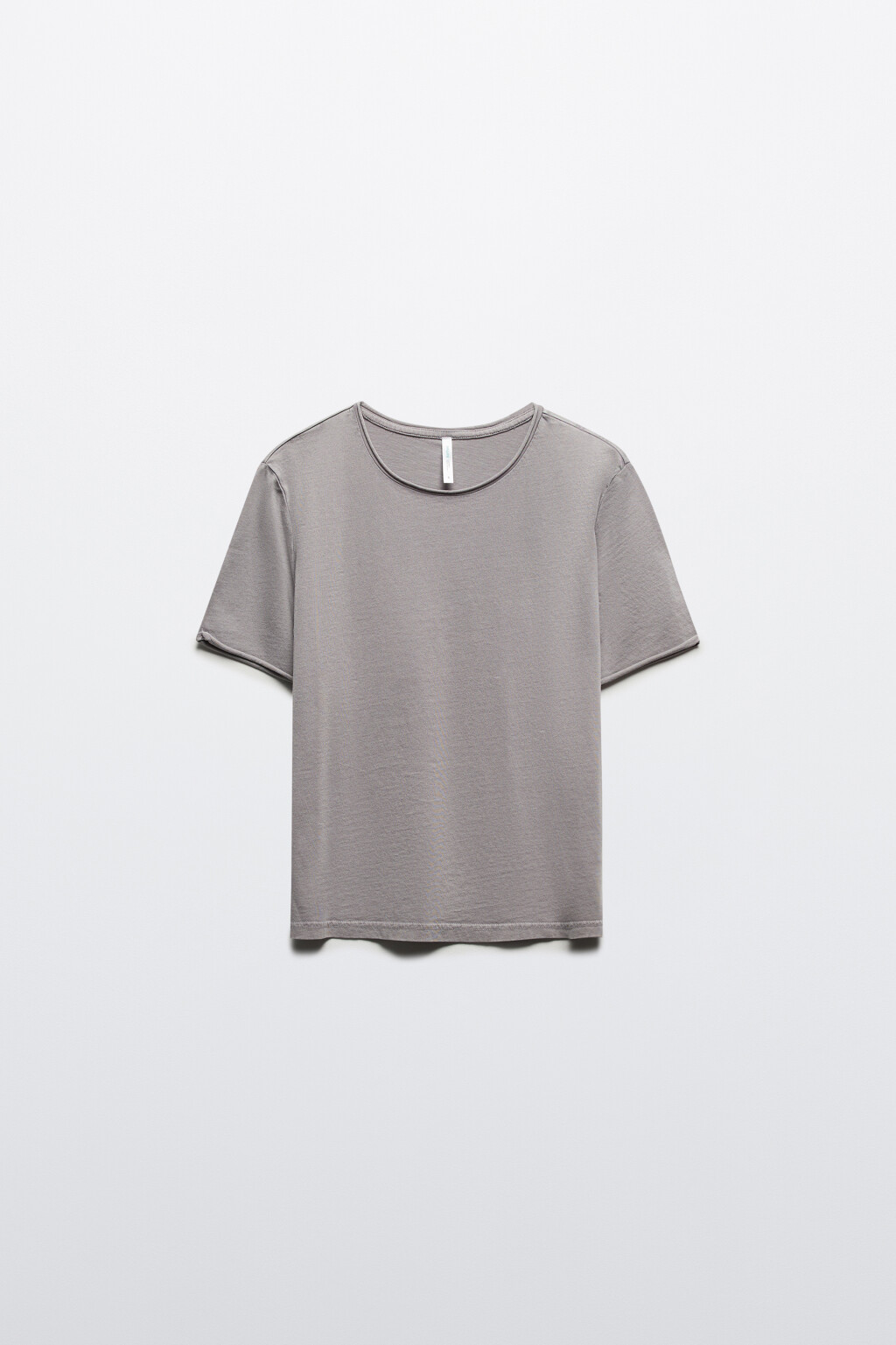 Футболка тонкая с вареным эффектом - цвет серый - 7