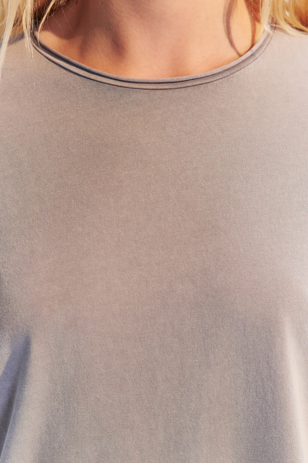 Футболка тонкая с вареным эффектом - цвет серый - 5