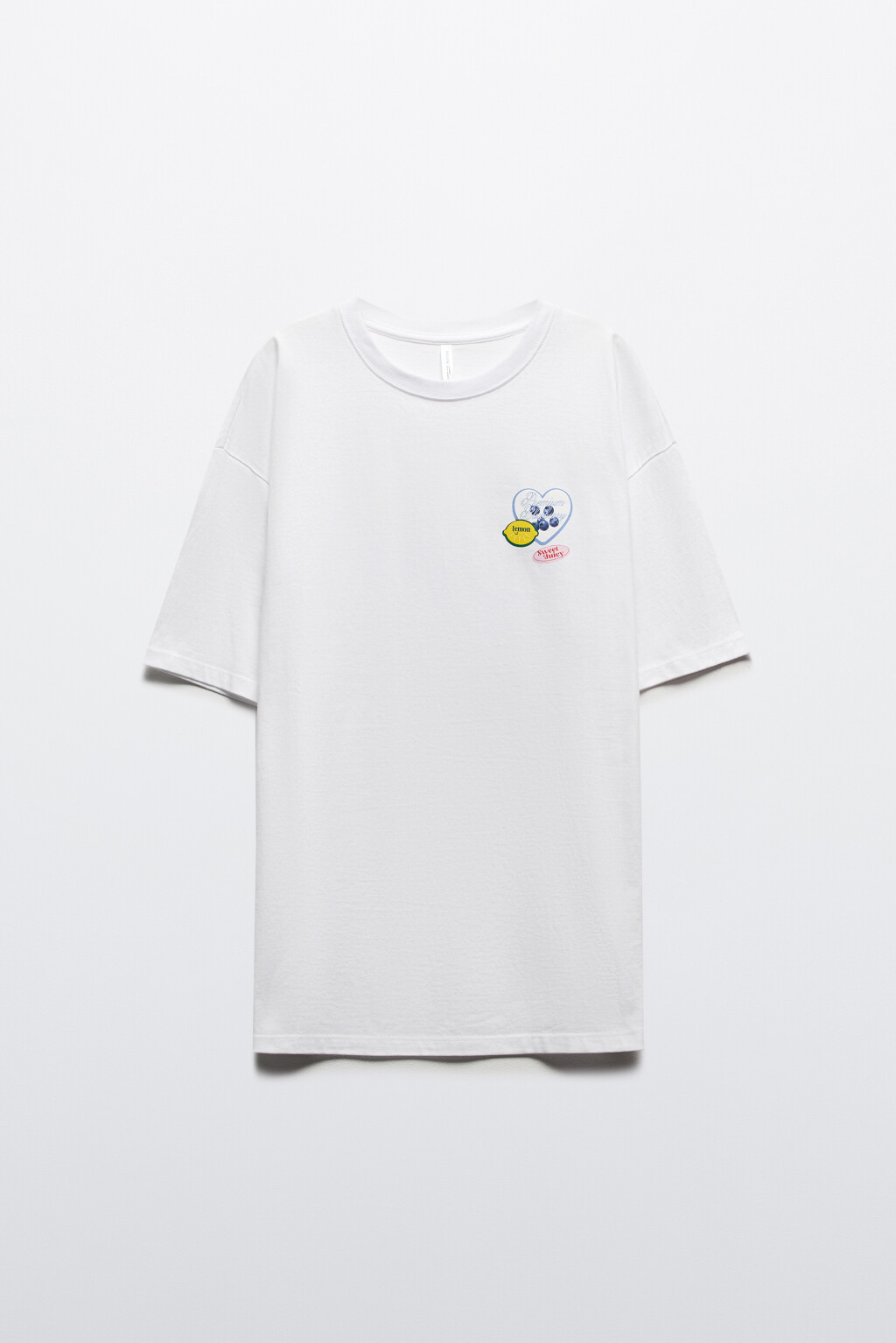 Футболка хлопковая с летним принтом - цвет белый - 10