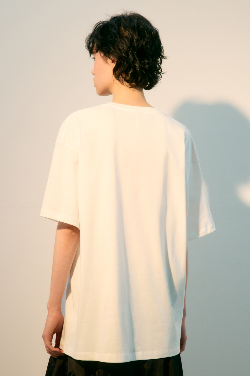 Футболка хлопковая с принтом - цвет белый - 3