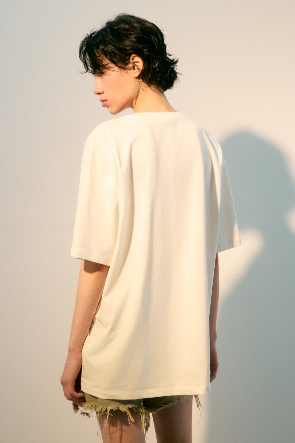 Футболка хлопковая с принтом - цвет черный - 3