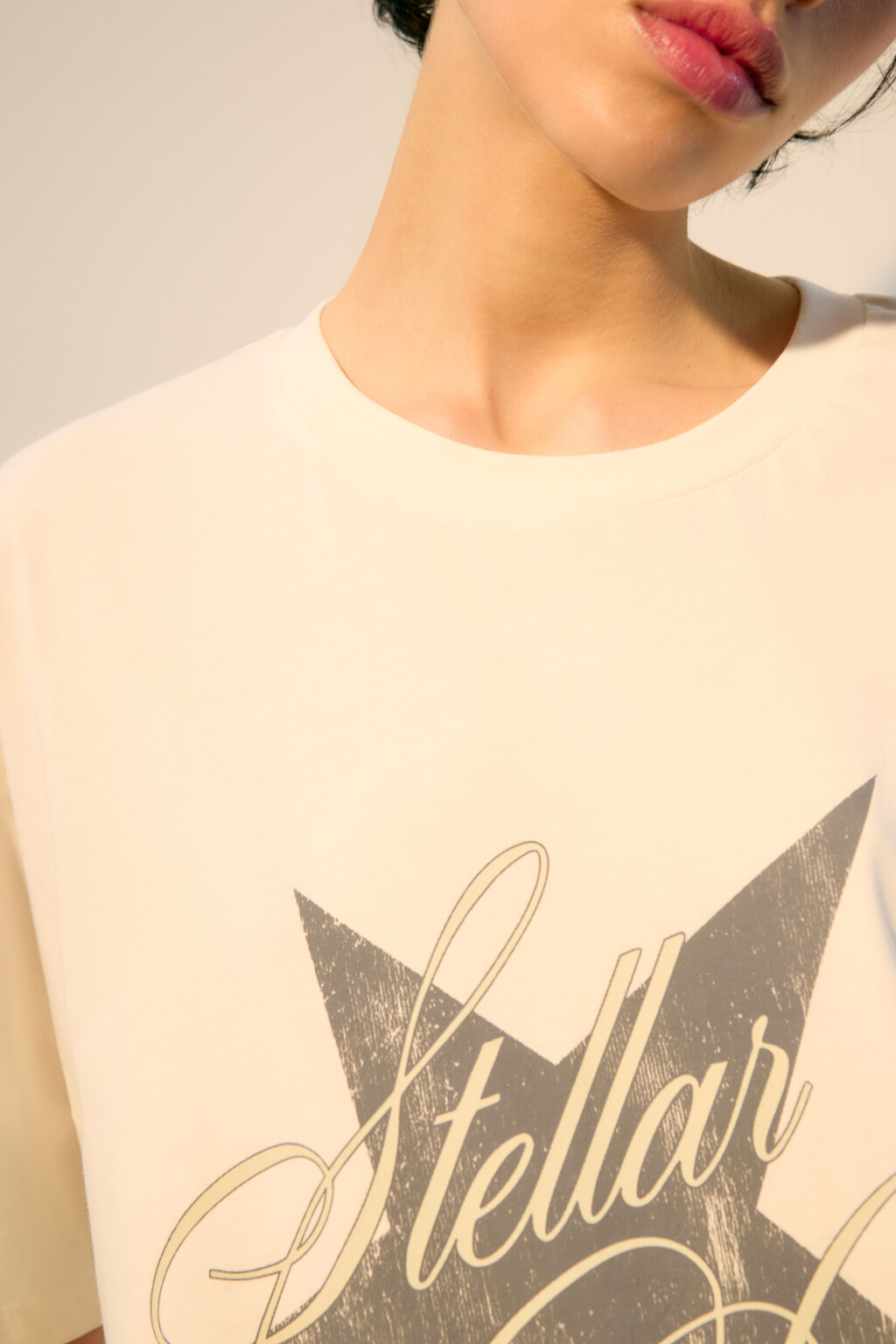 Футболка хлопковая с принтом - цвет черный - 5