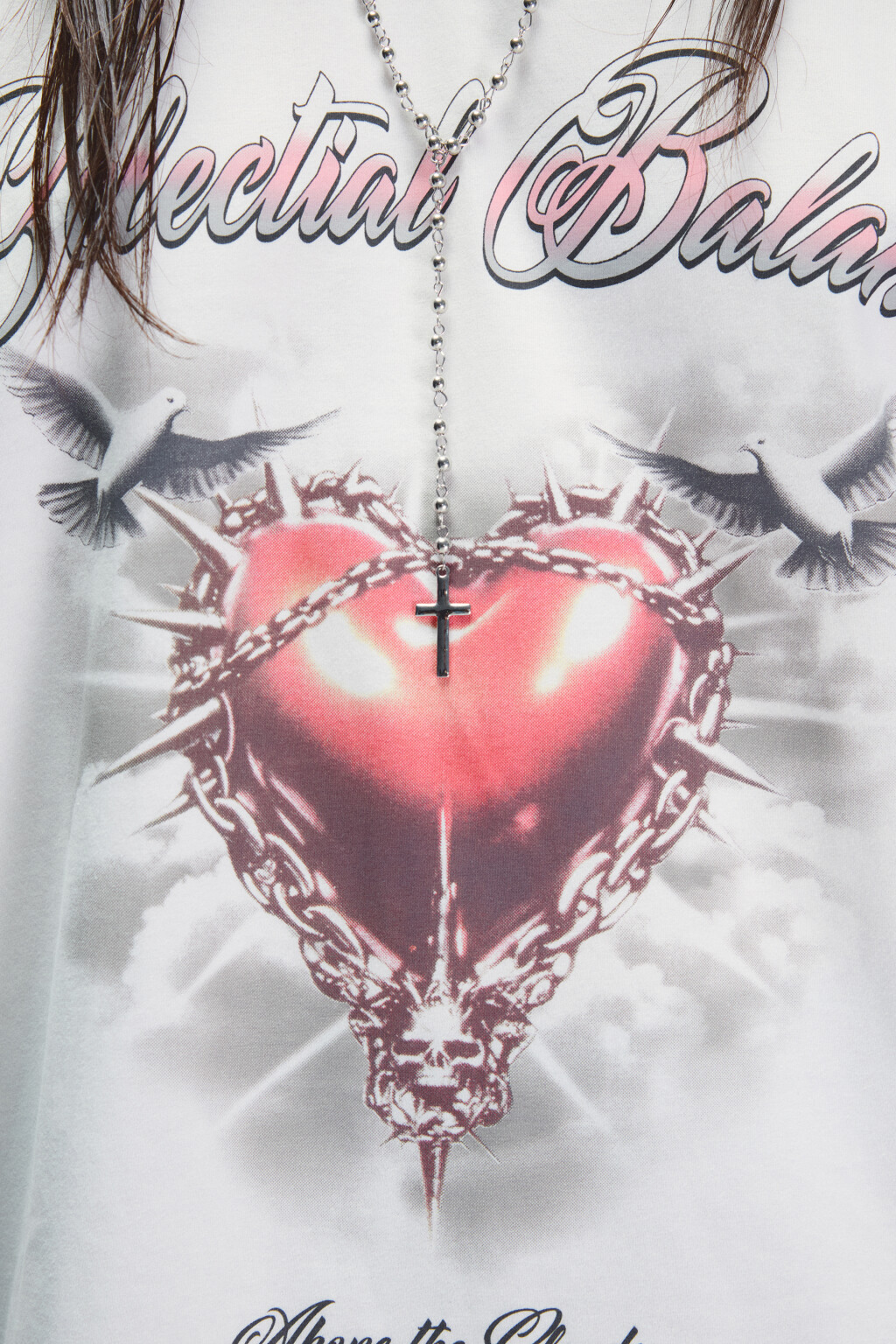 Футболка хлопковая с принтом - цвет бежевый - 6