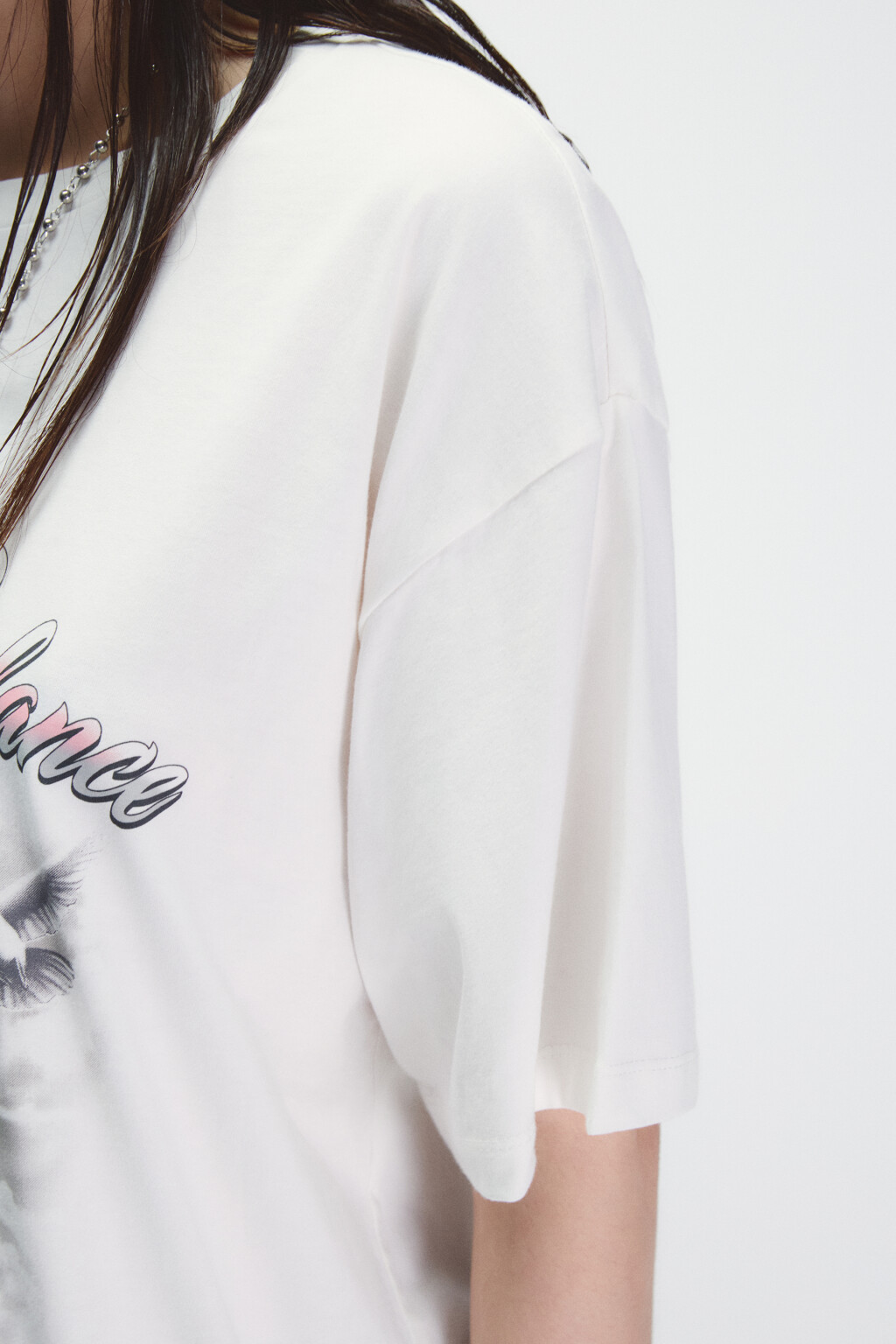 Футболка хлопковая с принтом - цвет бежевый - 7