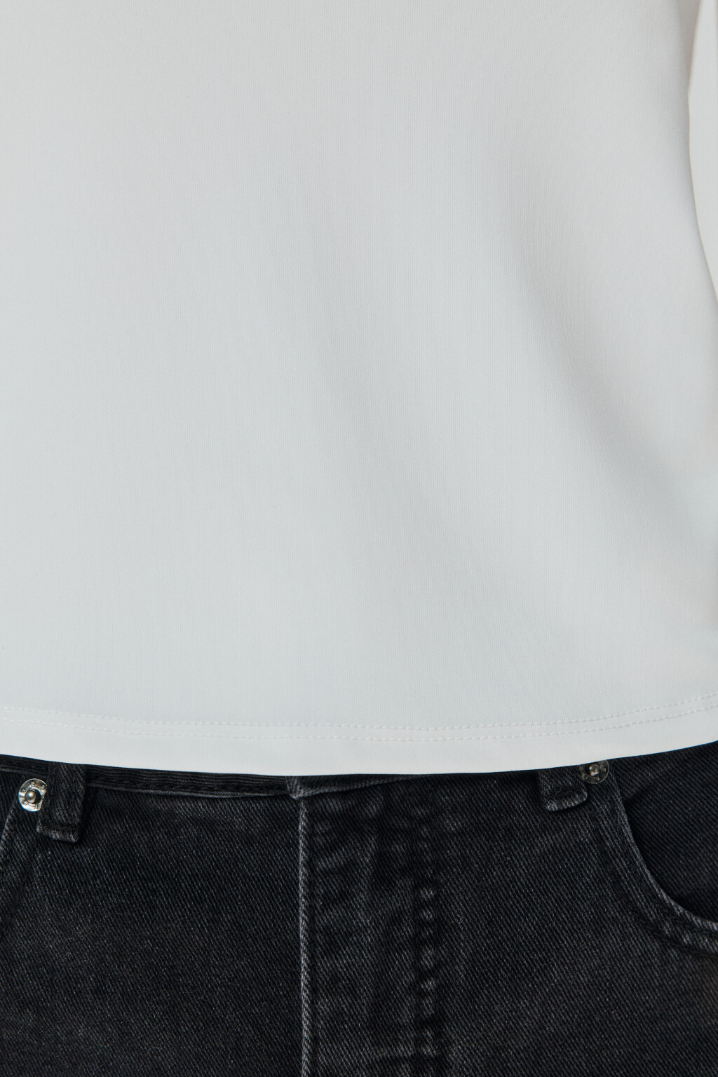 Футболка-топ облегающая - цвет белый - 7