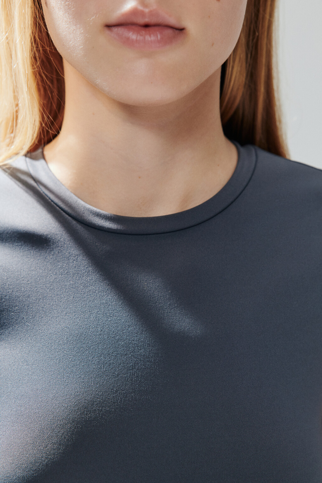 Футболка-топ облегающая - цвет серый - 5