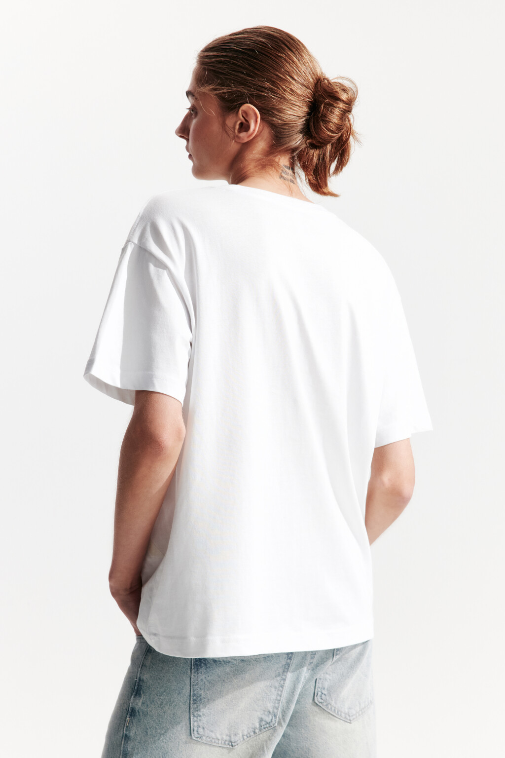 Футболка с люминесцентным принтом - цвет белый - 3