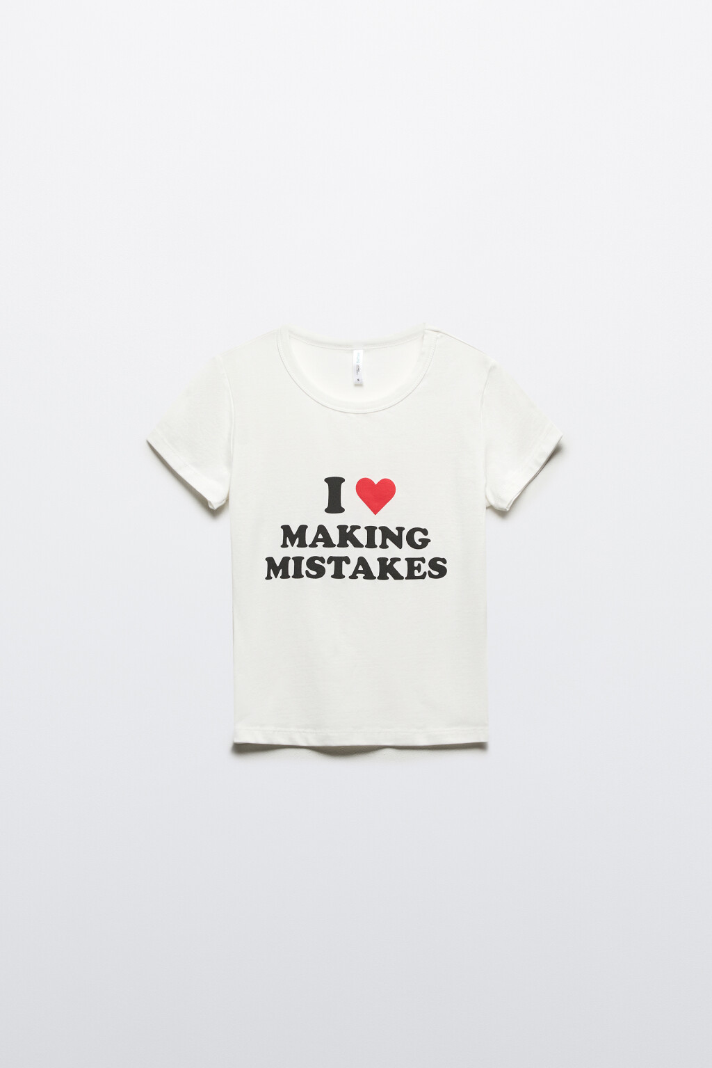 Футболка-топ с надписью - цвет белый - 7