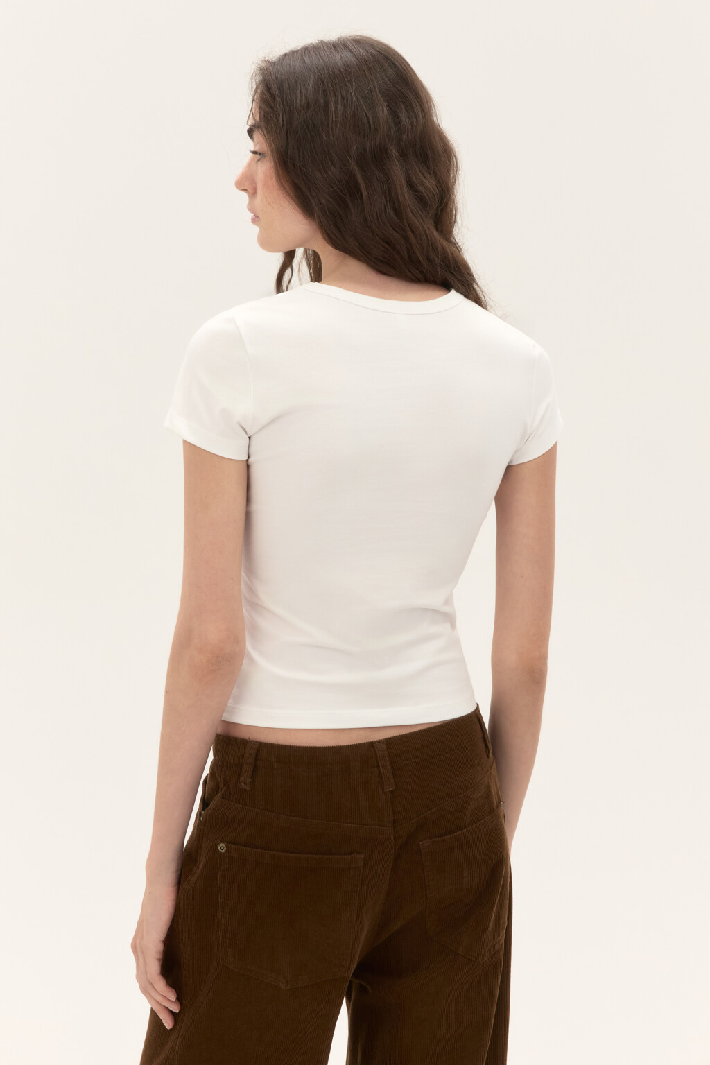 Футболка-топ с надписью - цвет белый - 3