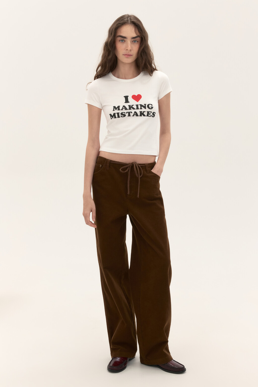 Футболка-топ с надписью - цвет белый - 4