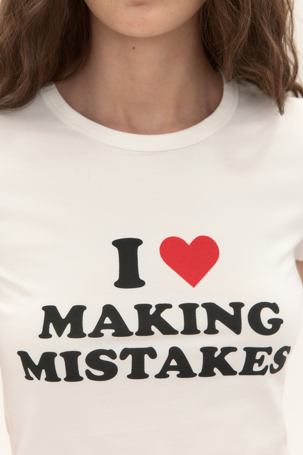 Футболка-топ с надписью - цвет белый - 5