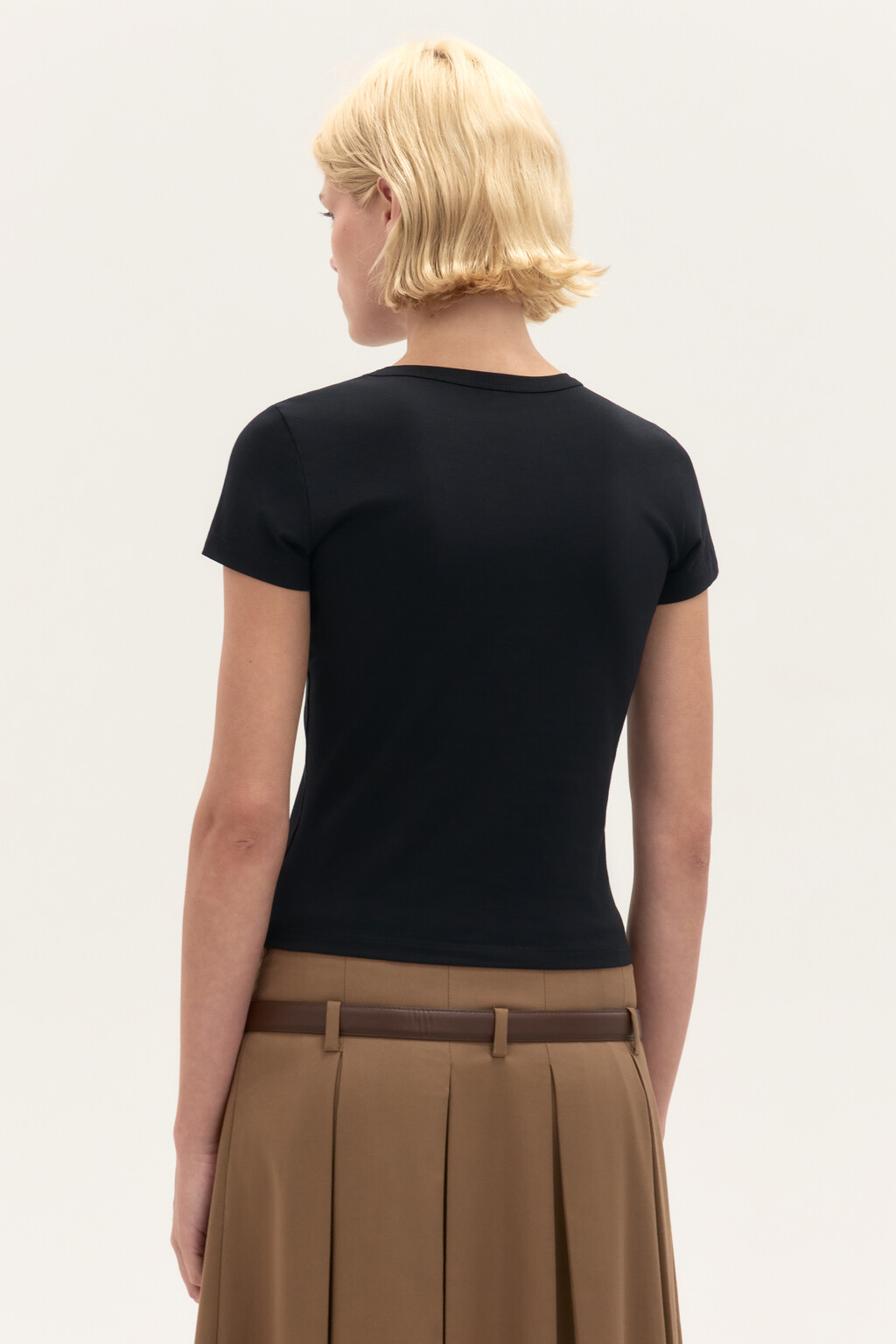 Футболка-топ с надписью - цвет черный - 4