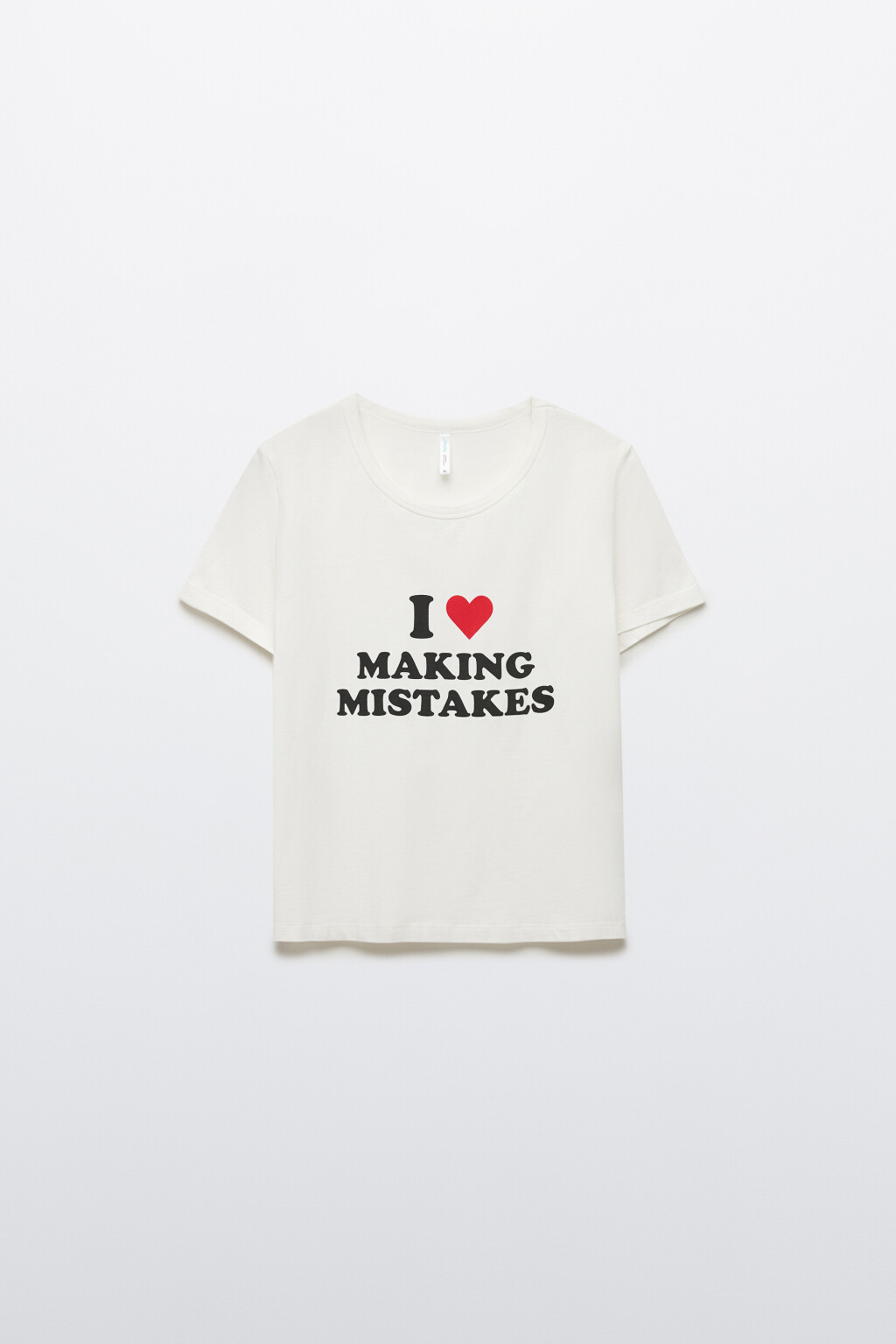 Футболка-топ с надписью - цвет белый - 8