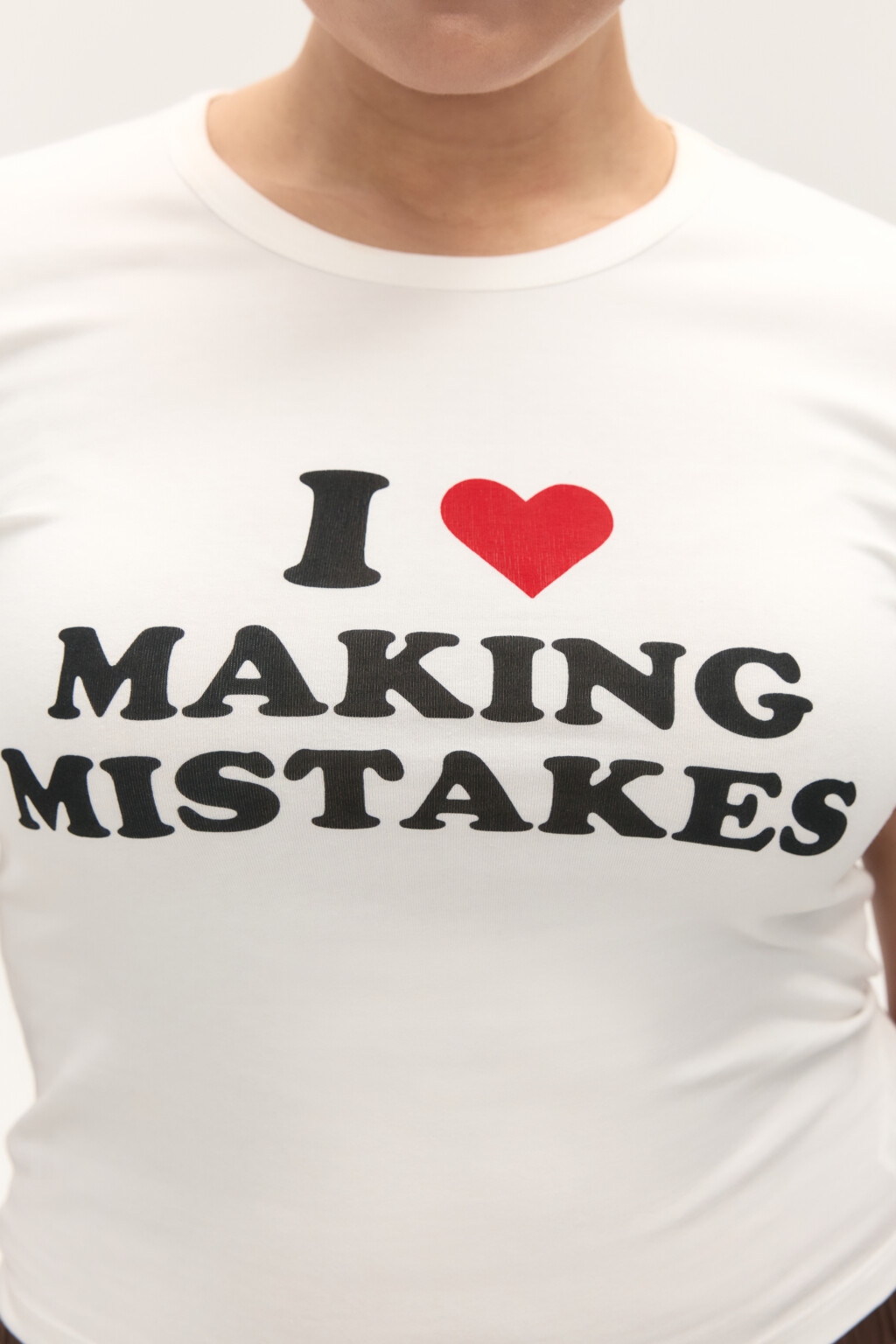 Футболка-топ с надписью - цвет белый - 5