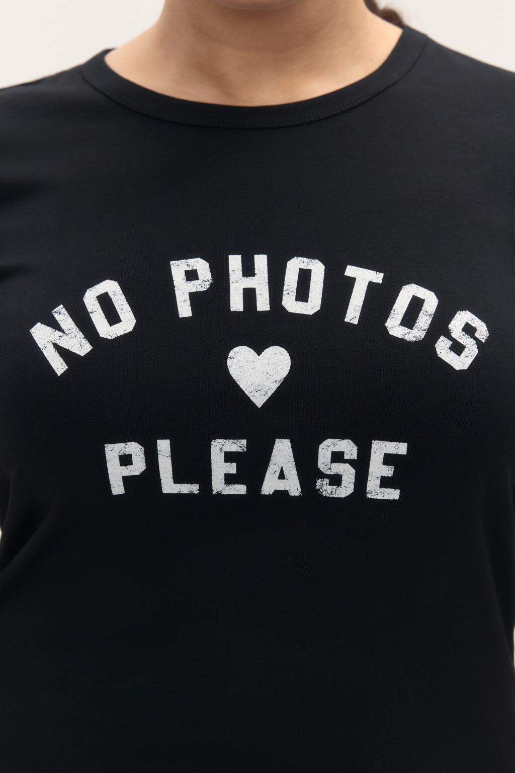 Футболка-топ с надписью - цвет черный - 6