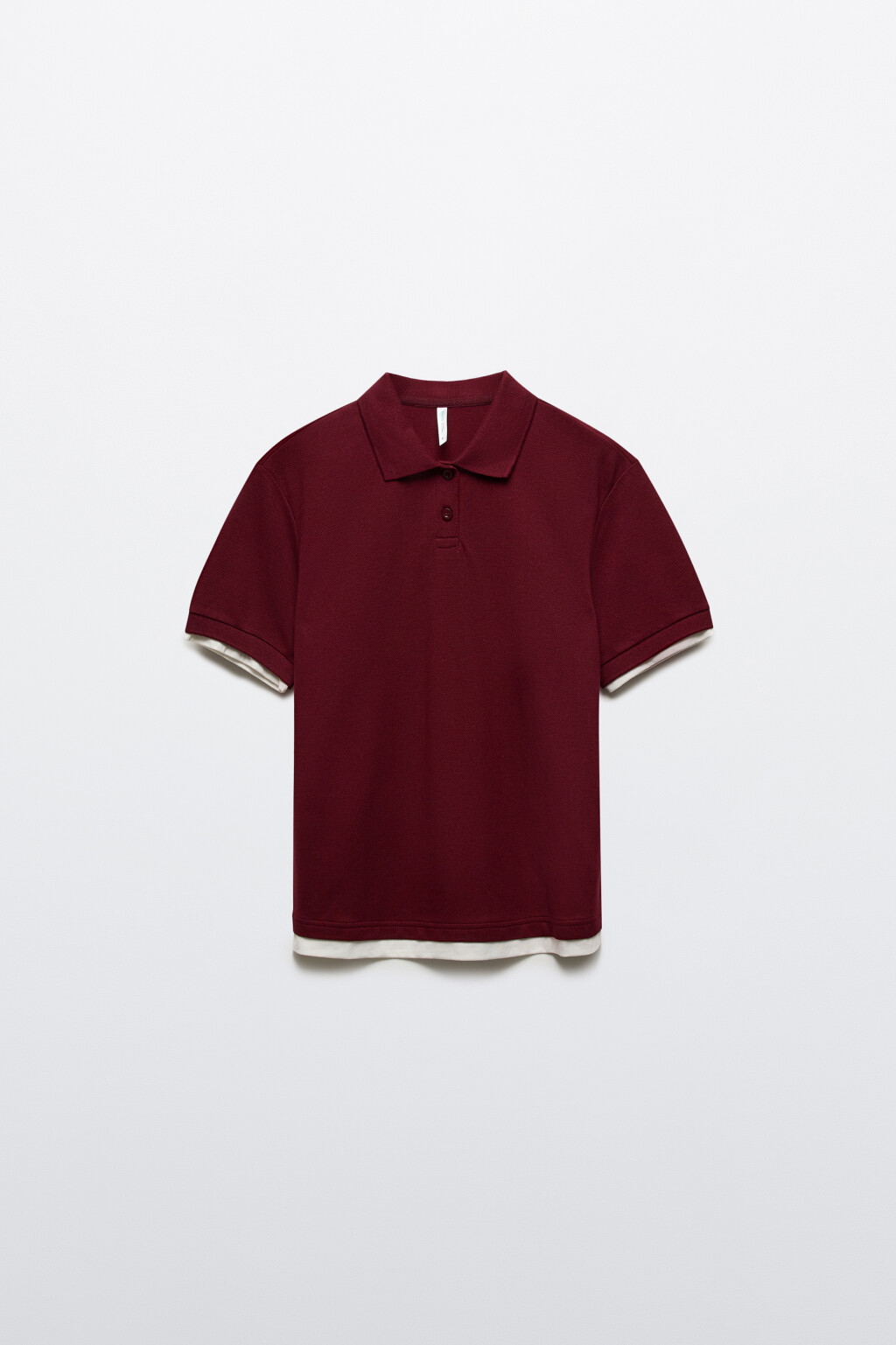 Футболка-поло из хлопкового трикотажа - цвет красный - 7
