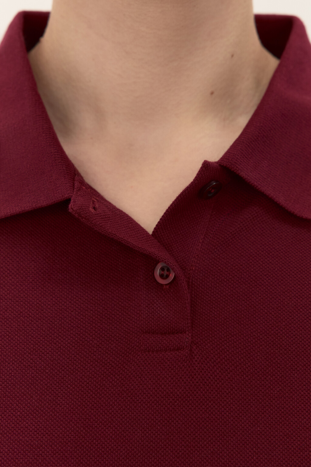 Футболка-поло из хлопкового трикотажа - цвет красный - 6