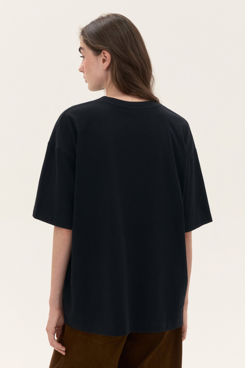 Футболка oversize с принтом - цвет черный - 2