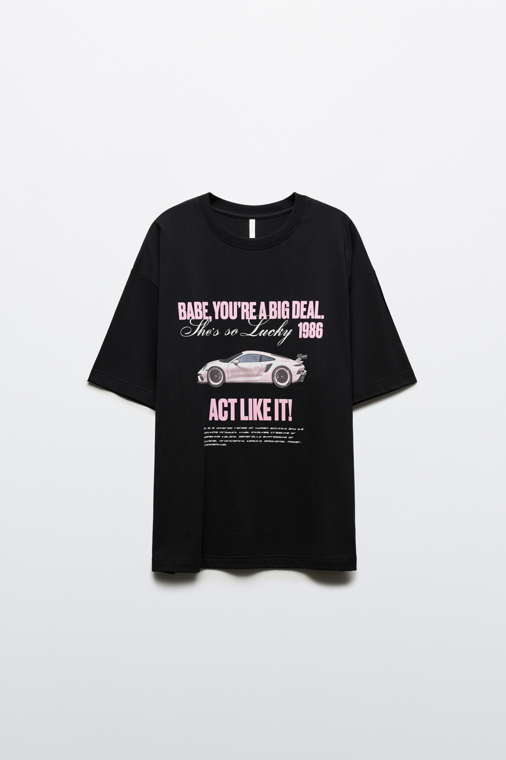 Футболка oversize с принтом - цвет черный - 7