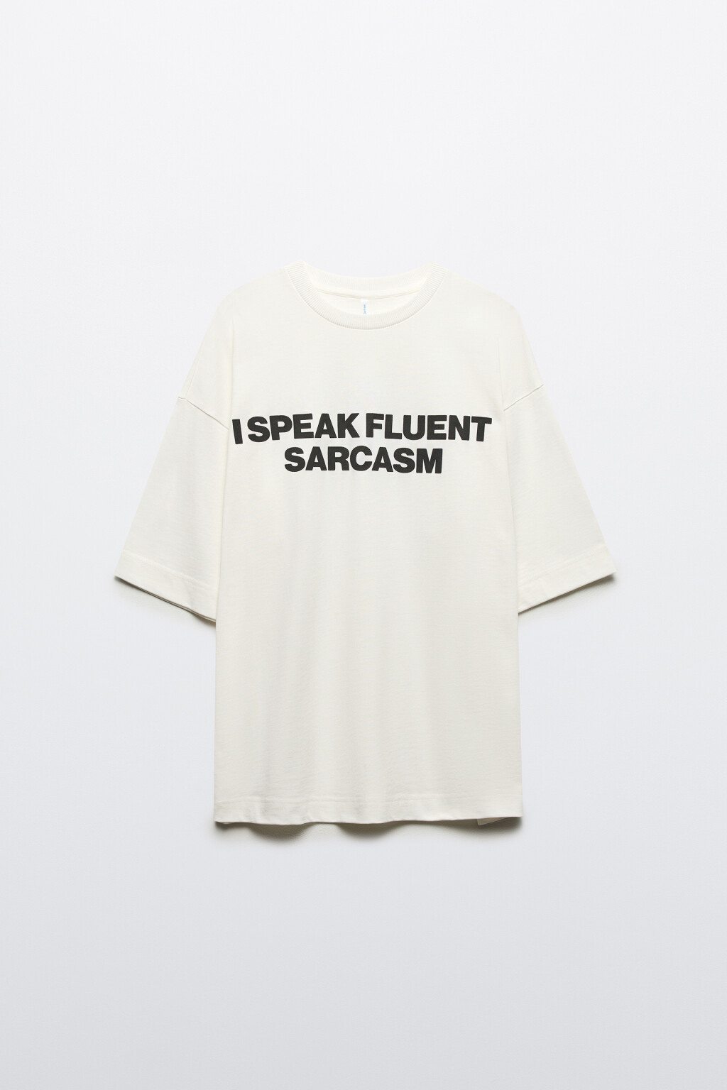 Футболка oversize с принтом - цвет белый - 8