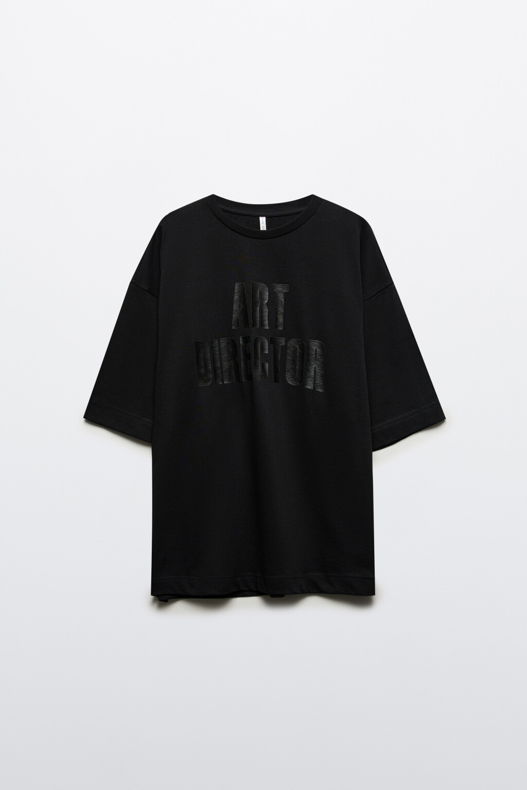 Футболка oversize с принтом - цвет черный - 8