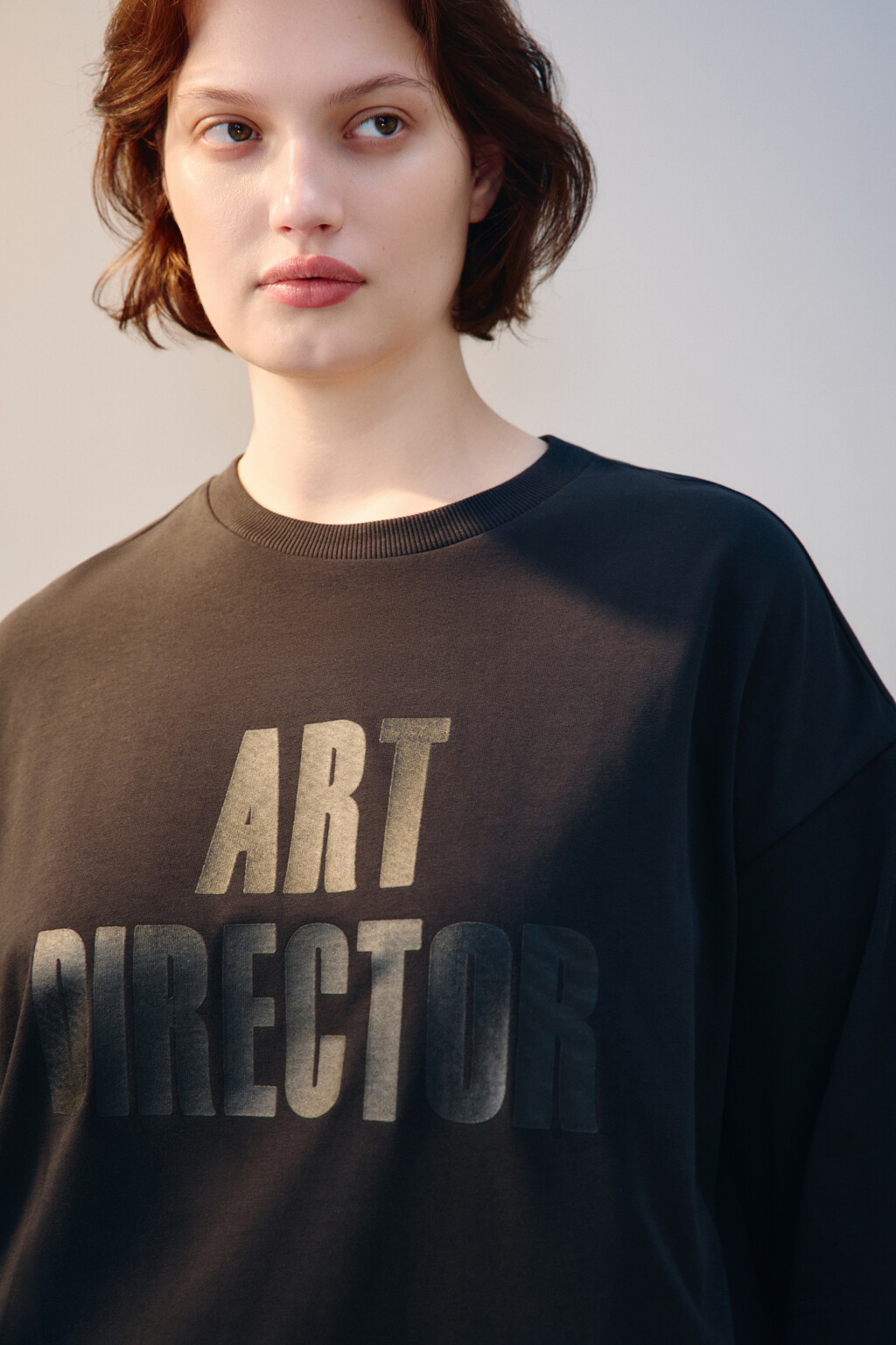 Футболка oversize с принтом - цвет черный - 5