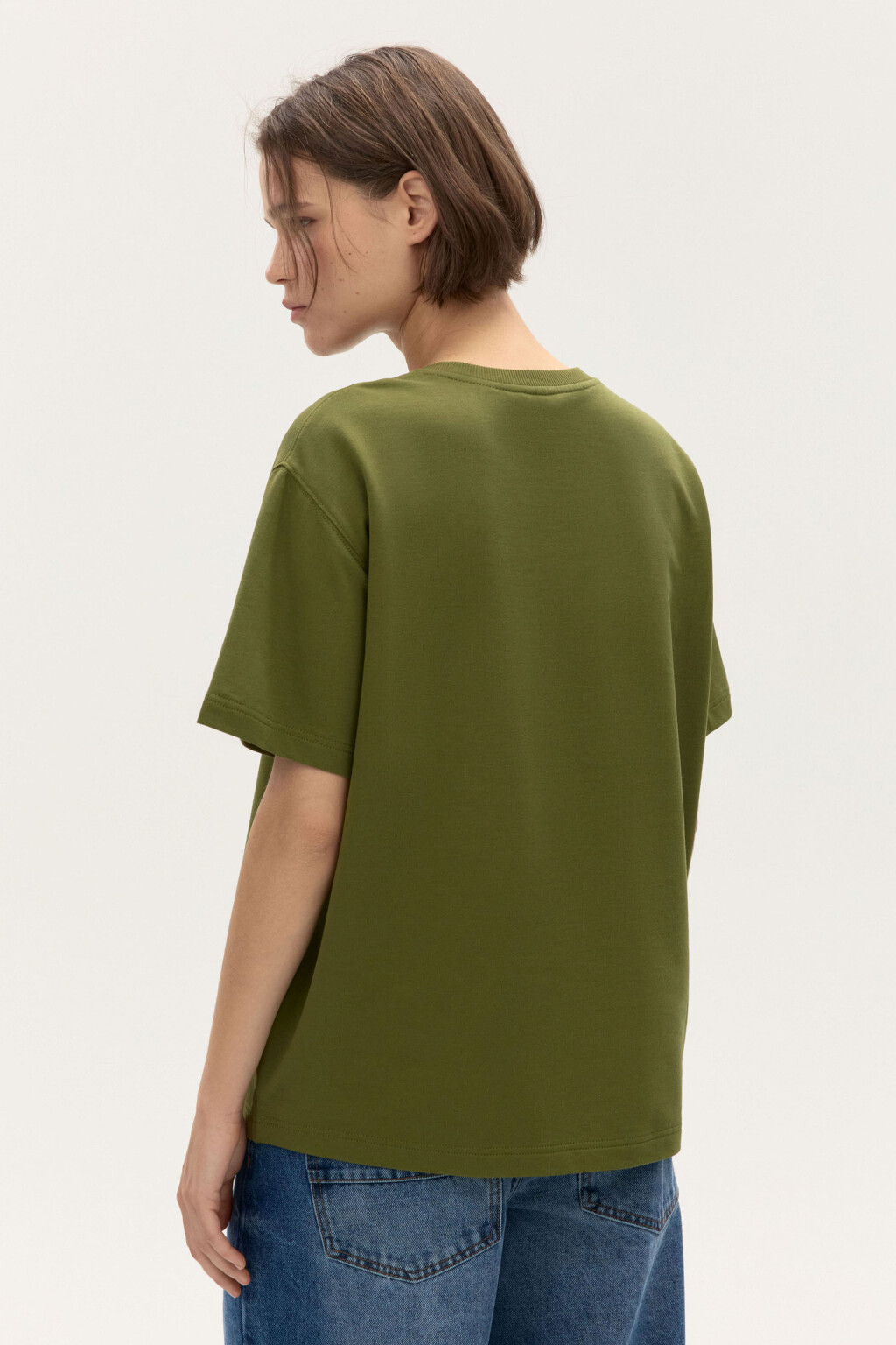 Футболка из плотного трикотажа - цвет зеленый - 3