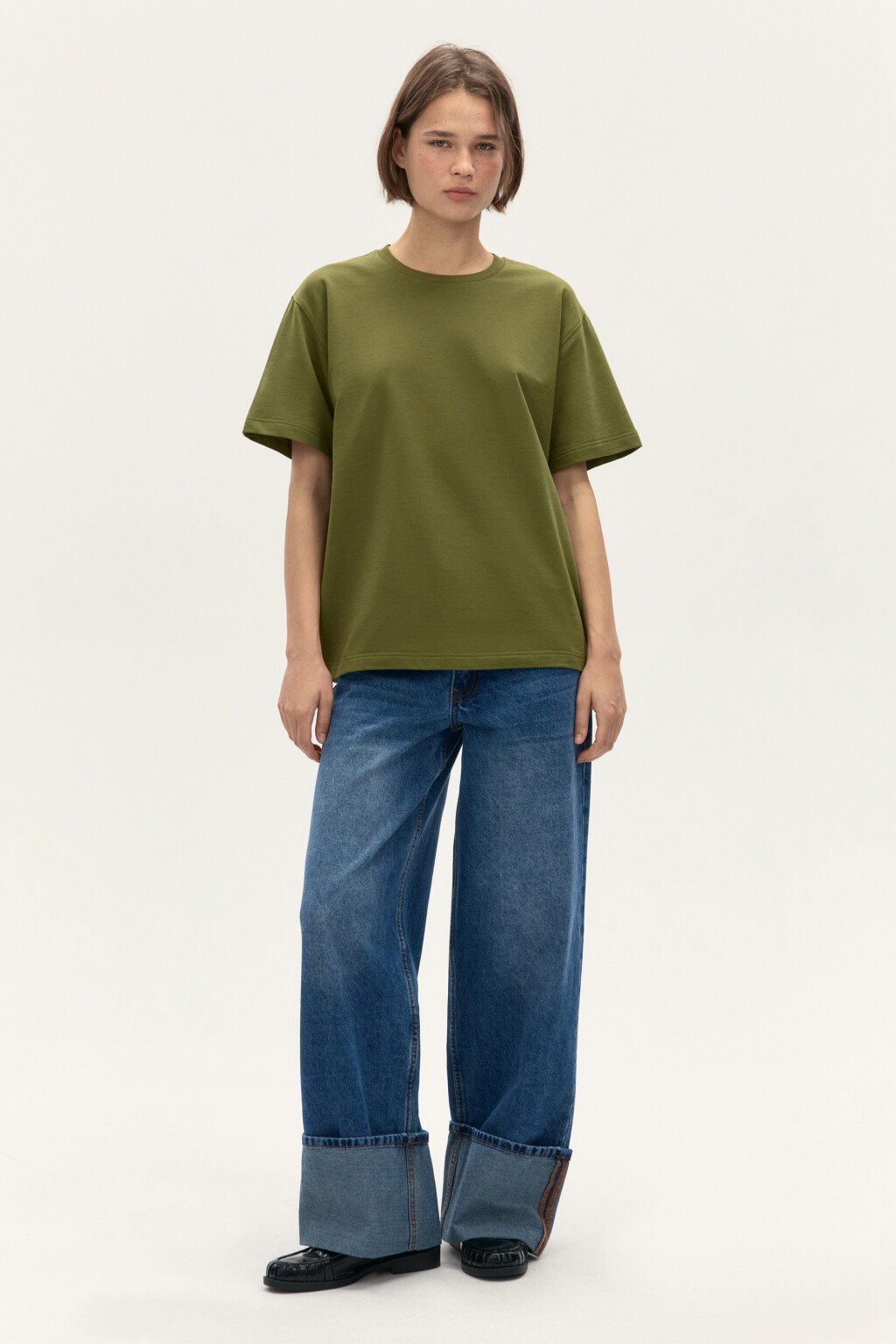 Футболка из плотного трикотажа - цвет зеленый - 4