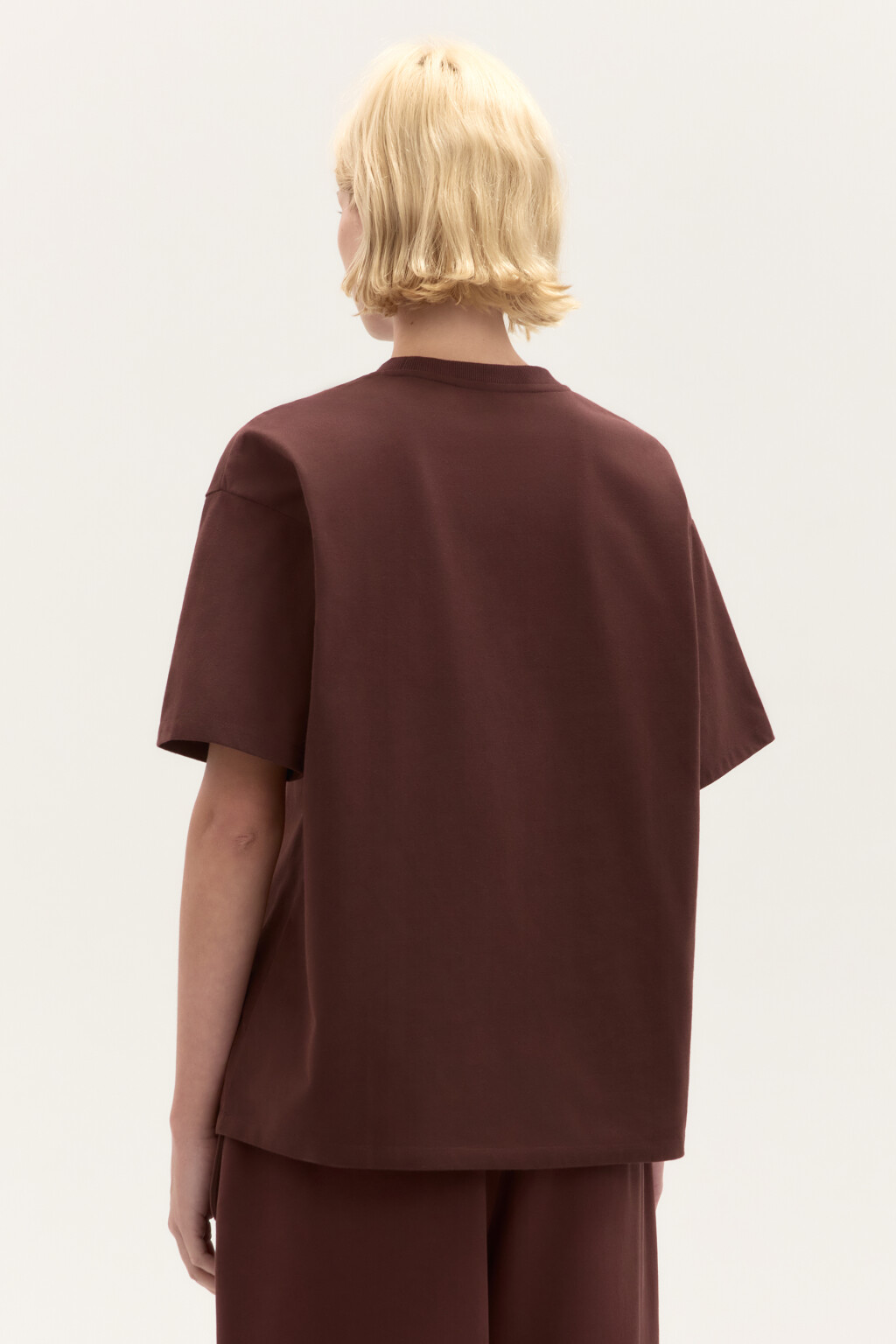 Футболка oversize с принтом - цвет коричневый - 3