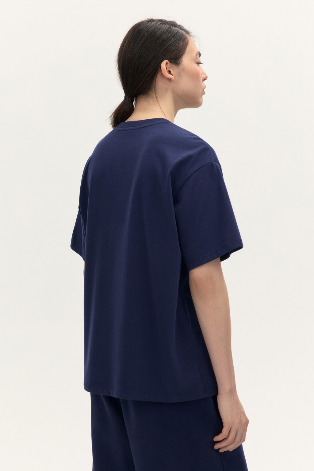 Футболка oversize с принтом - цвет синий - 3