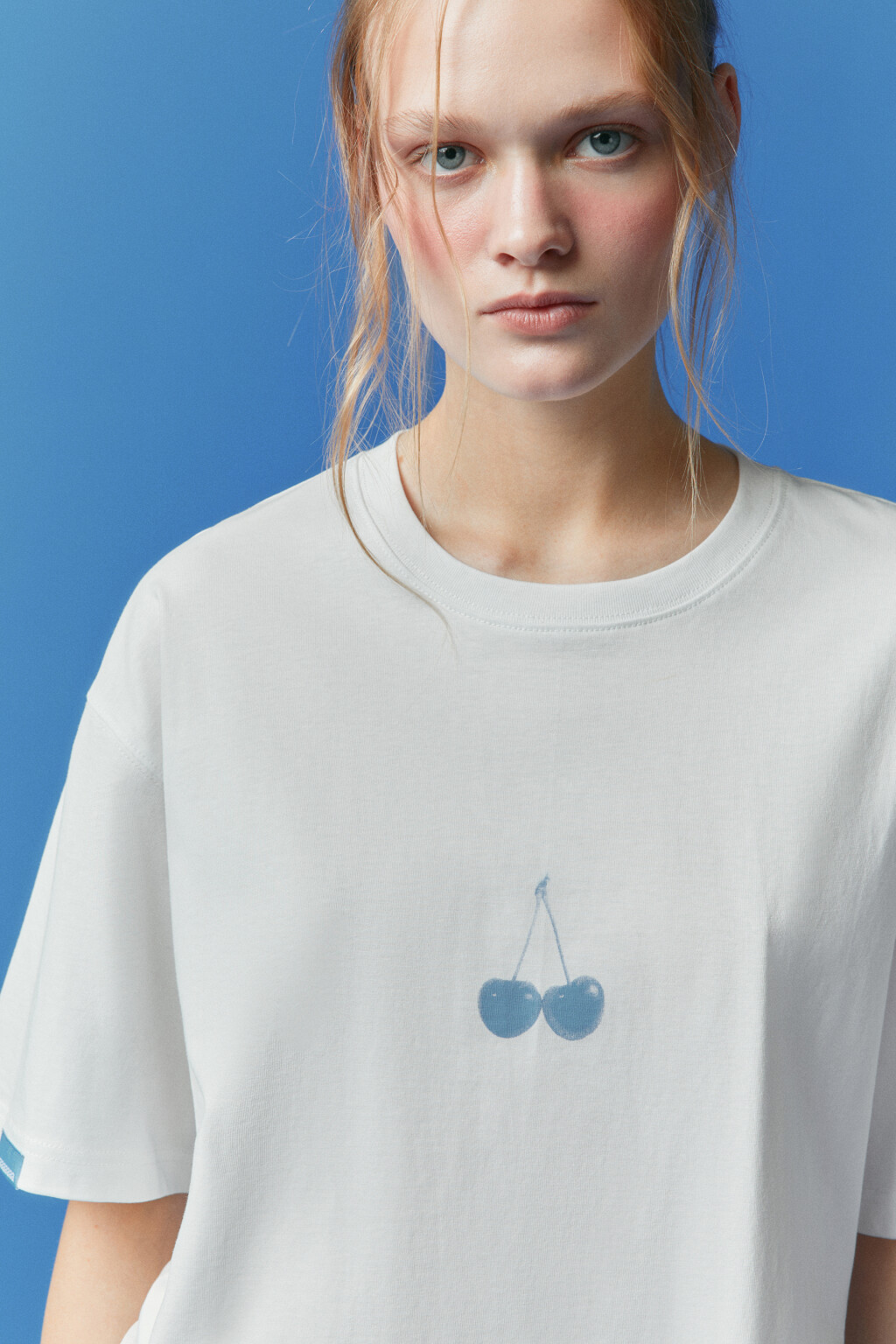 Футболка унисекс с надписью - цвет белый - 3