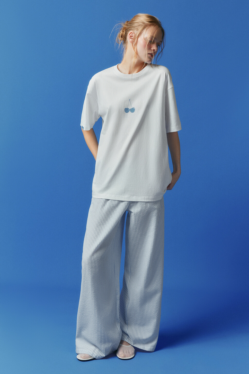 Футболка унисекс с надписью - цвет белый - 6