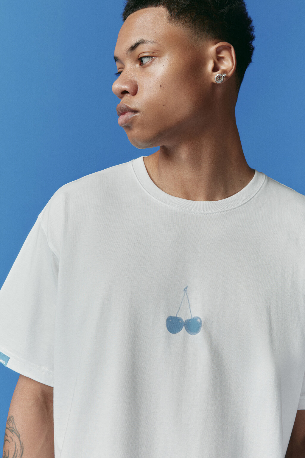 Футболка унисекс с надписью - цвет белый - 10