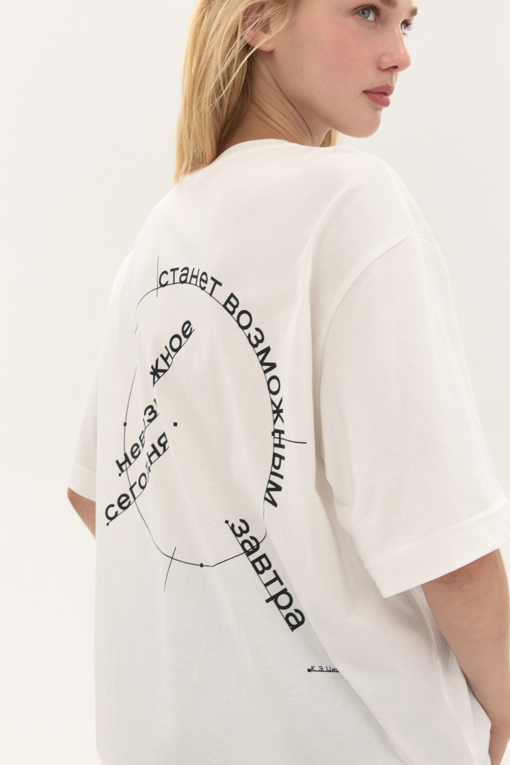 Футболка oversize с принтом - цвет мультиколор - 4