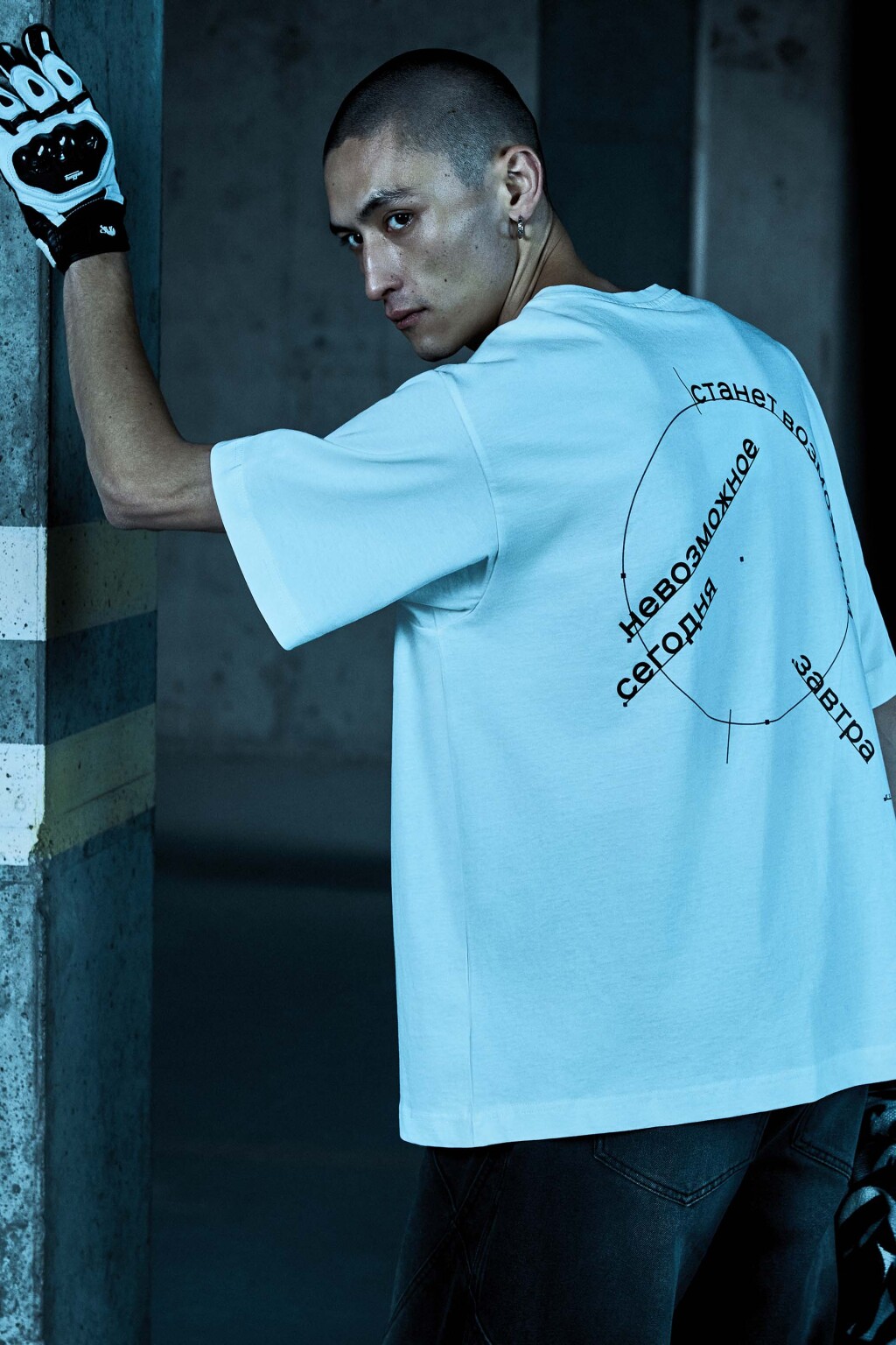 Футболка oversize с принтом - цвет мультиколор - 2