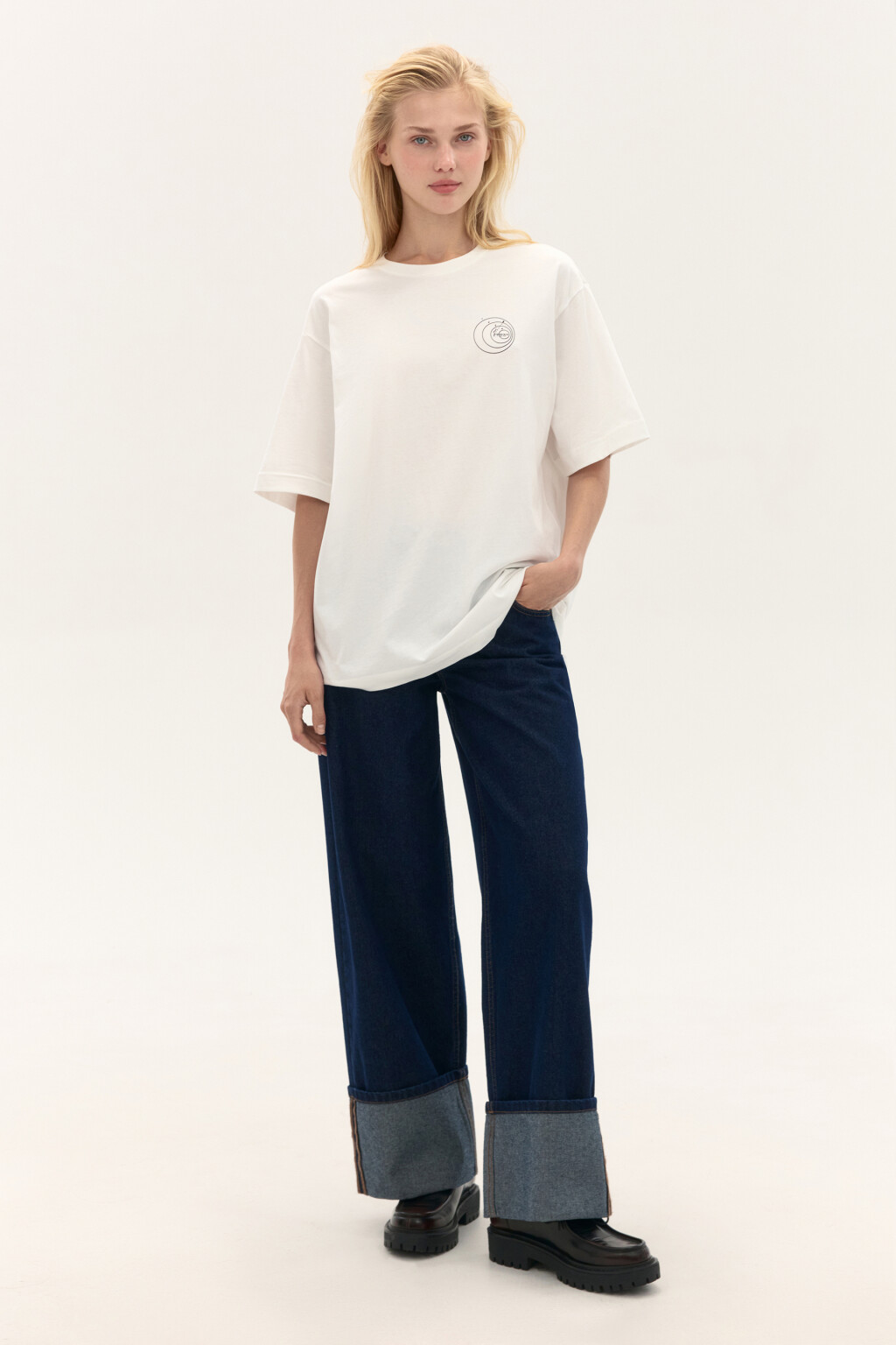 Футболка oversize с принтом - цвет мультиколор - 7