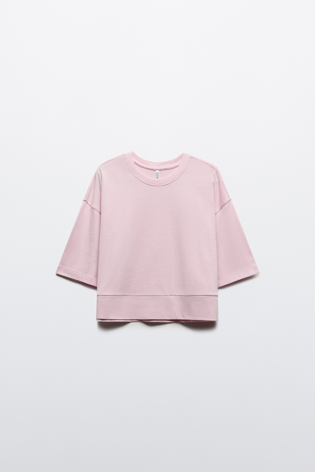 Футболка укороченная свободная - цвет розовый - 7