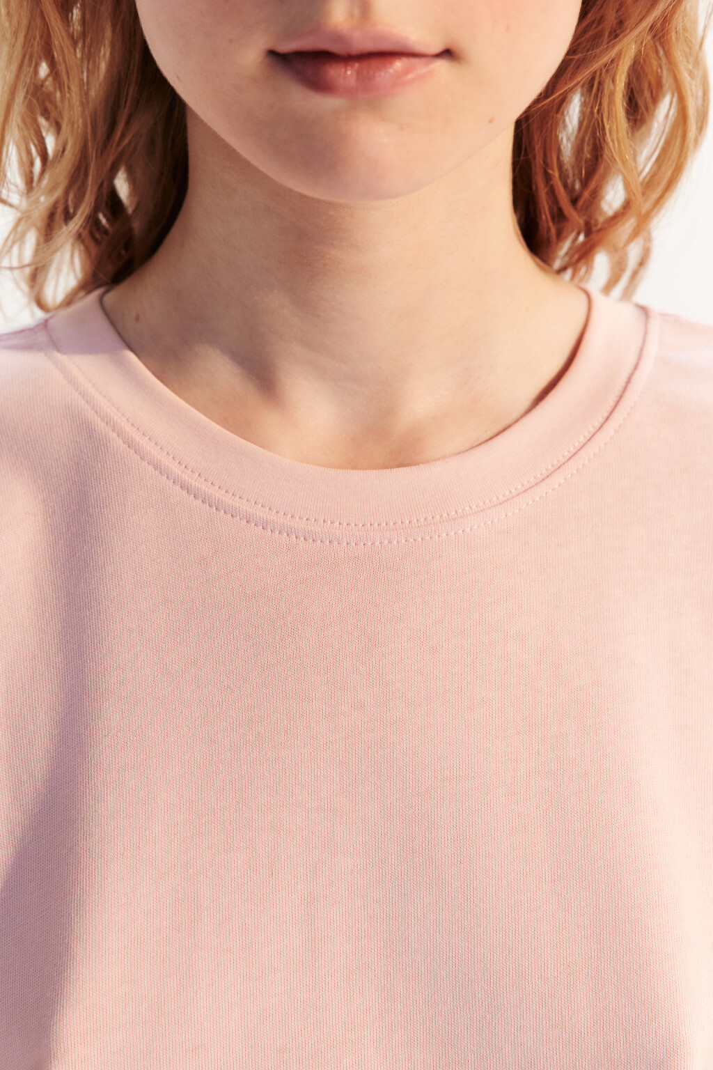 Футболка укороченная свободная - цвет розовый - 5