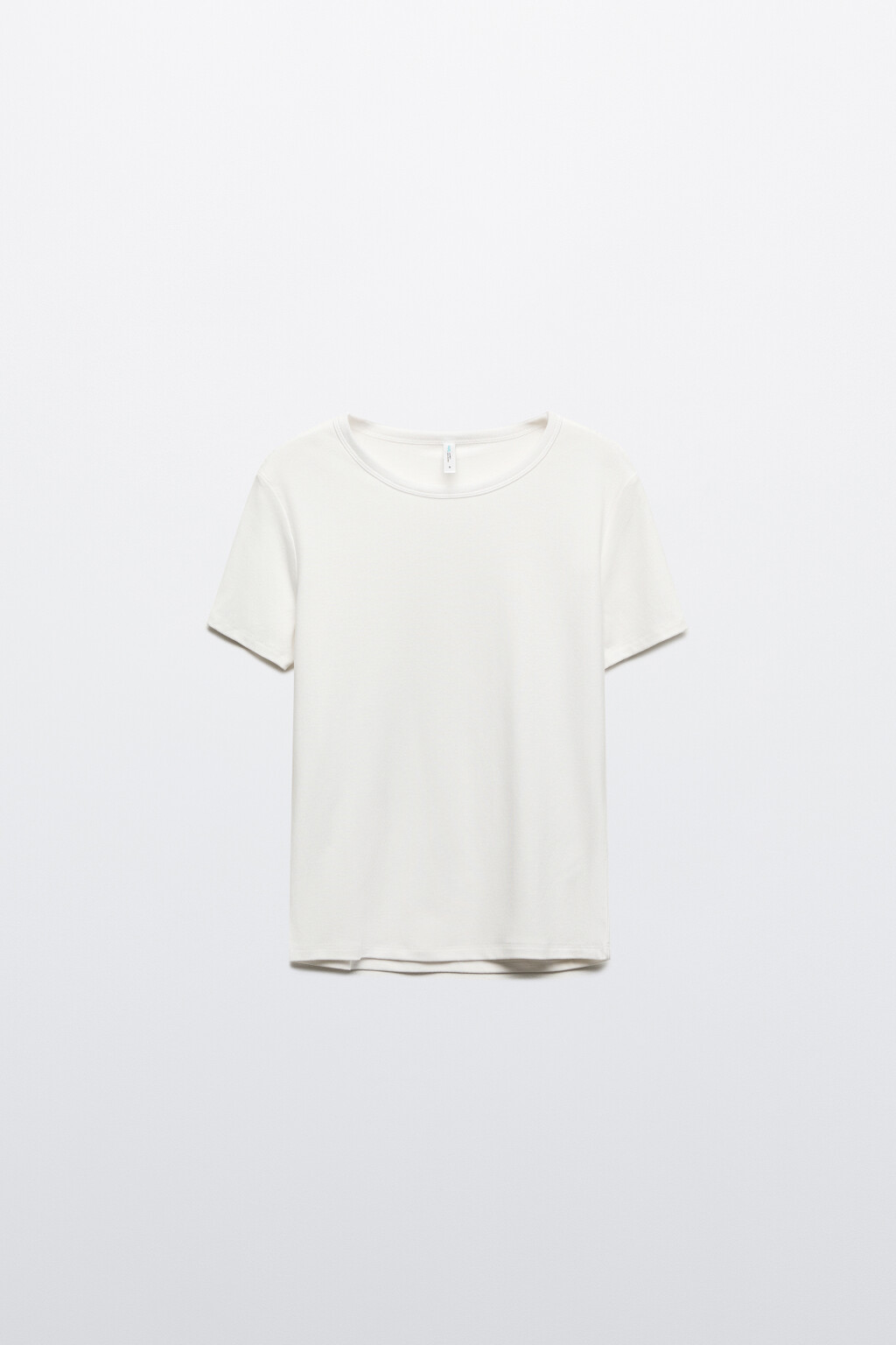 Футболка облегающая из вискозы - цвет белый - 7