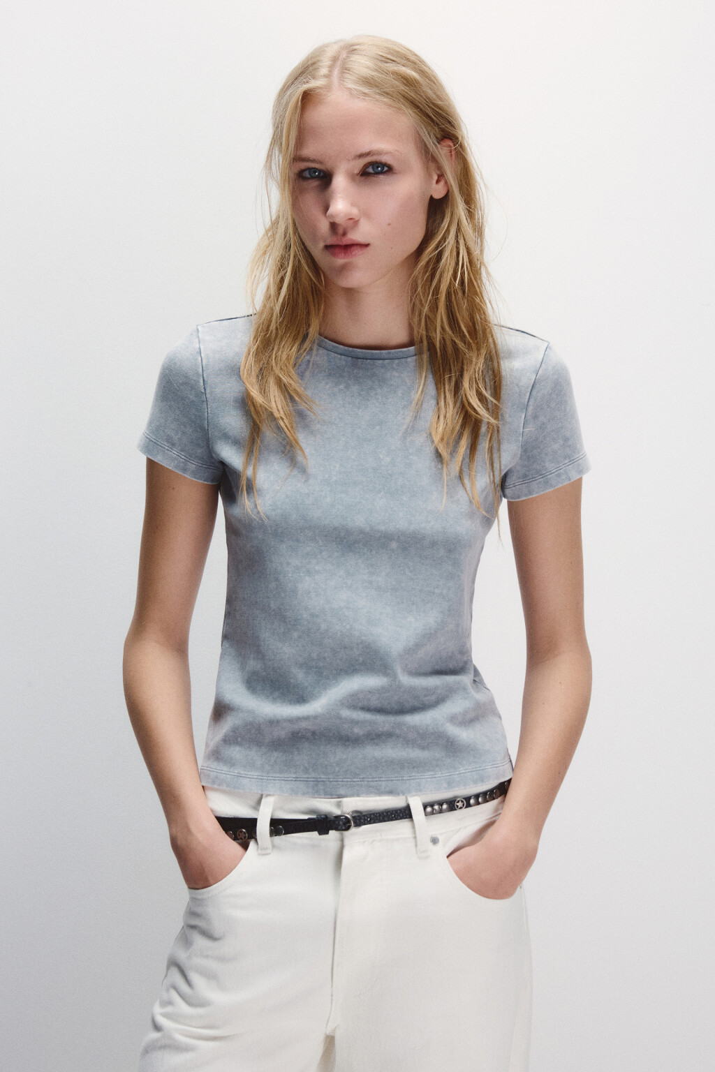 Футболка приталенная вареная - цвет серый - 2