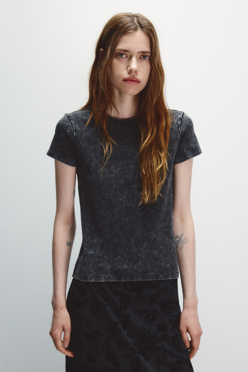 Футболка приталенная вареная - цвет серый - 2