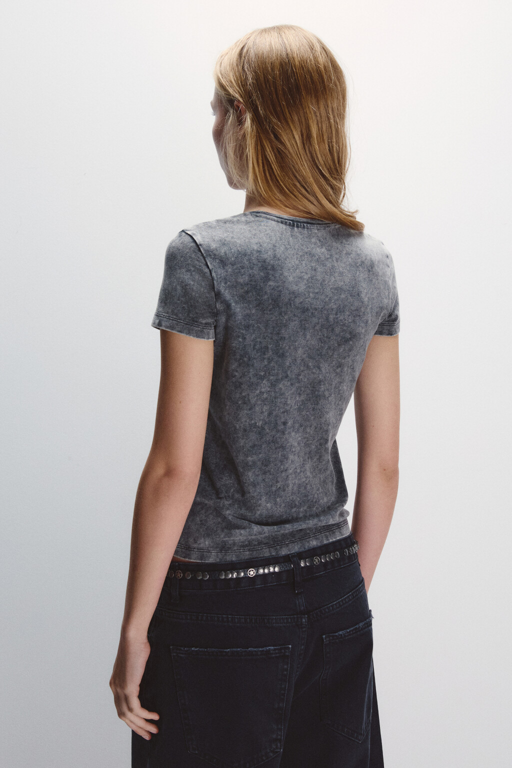 Футболка приталенная вареная - цвет синий - 4