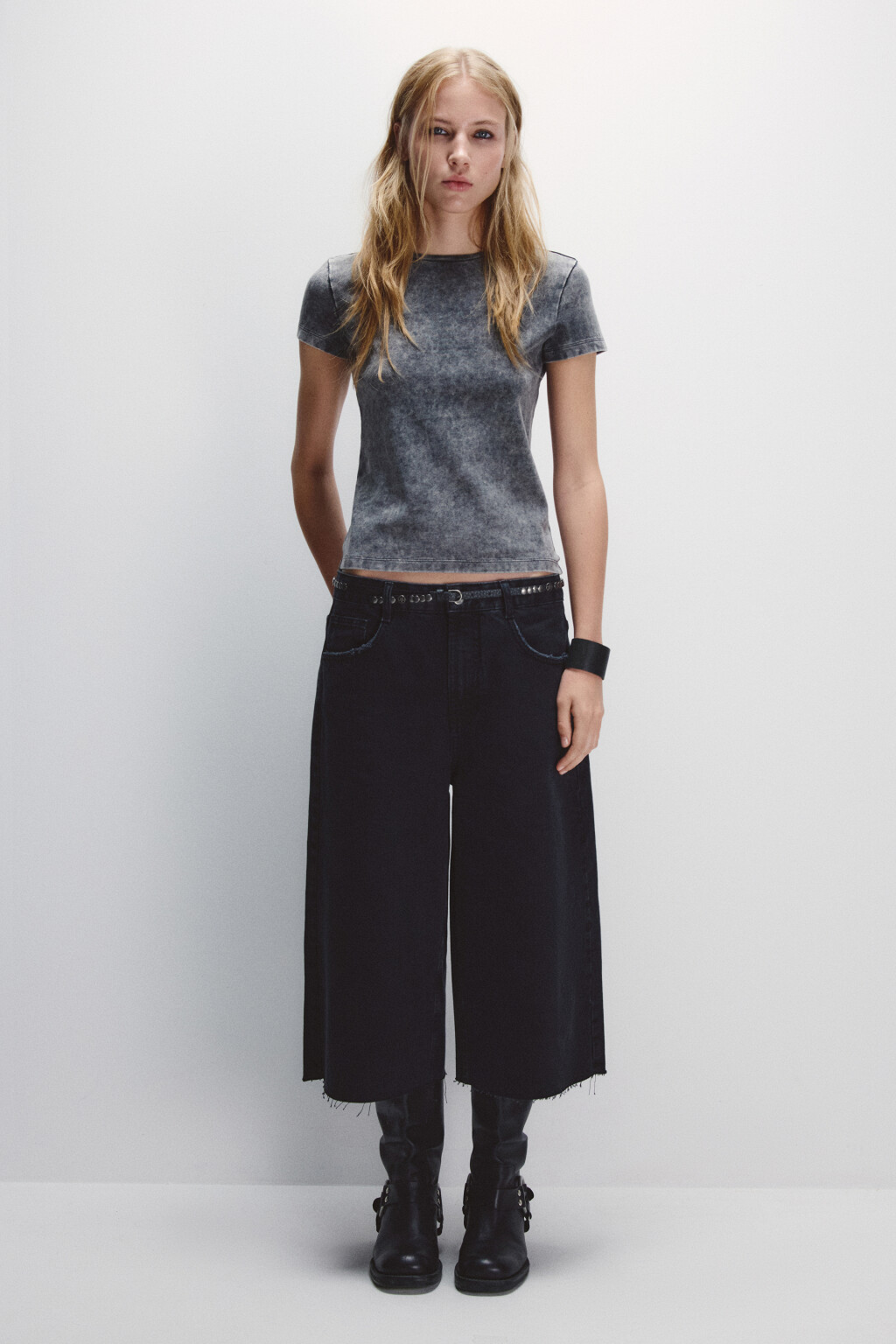 Футболка приталенная вареная - цвет синий - 5