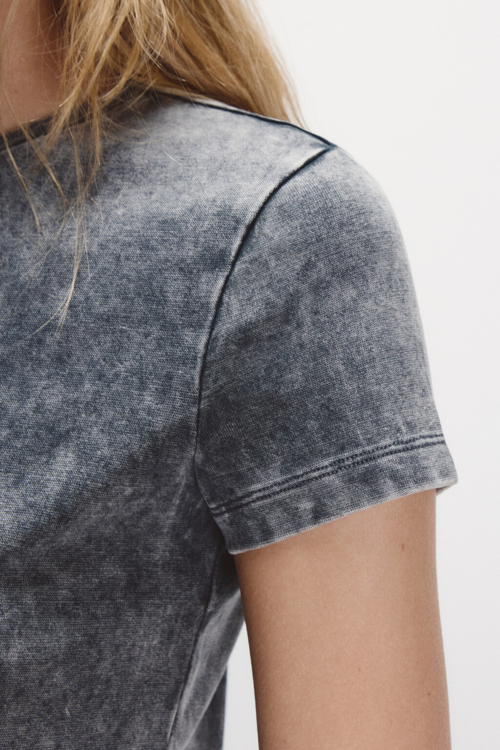 Футболка приталенная вареная - цвет синий - 7